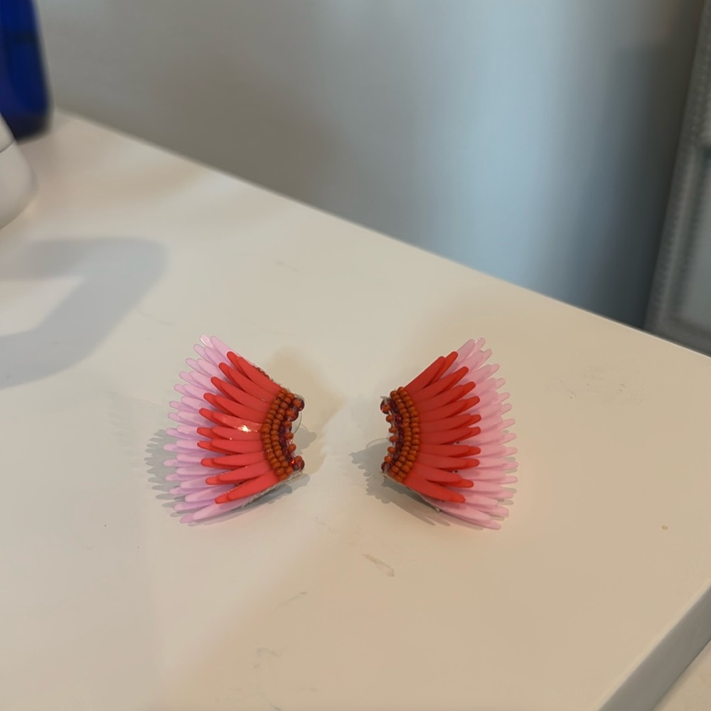 MIGNONNE GAVIGAN Mini Madeline Earrings Pink